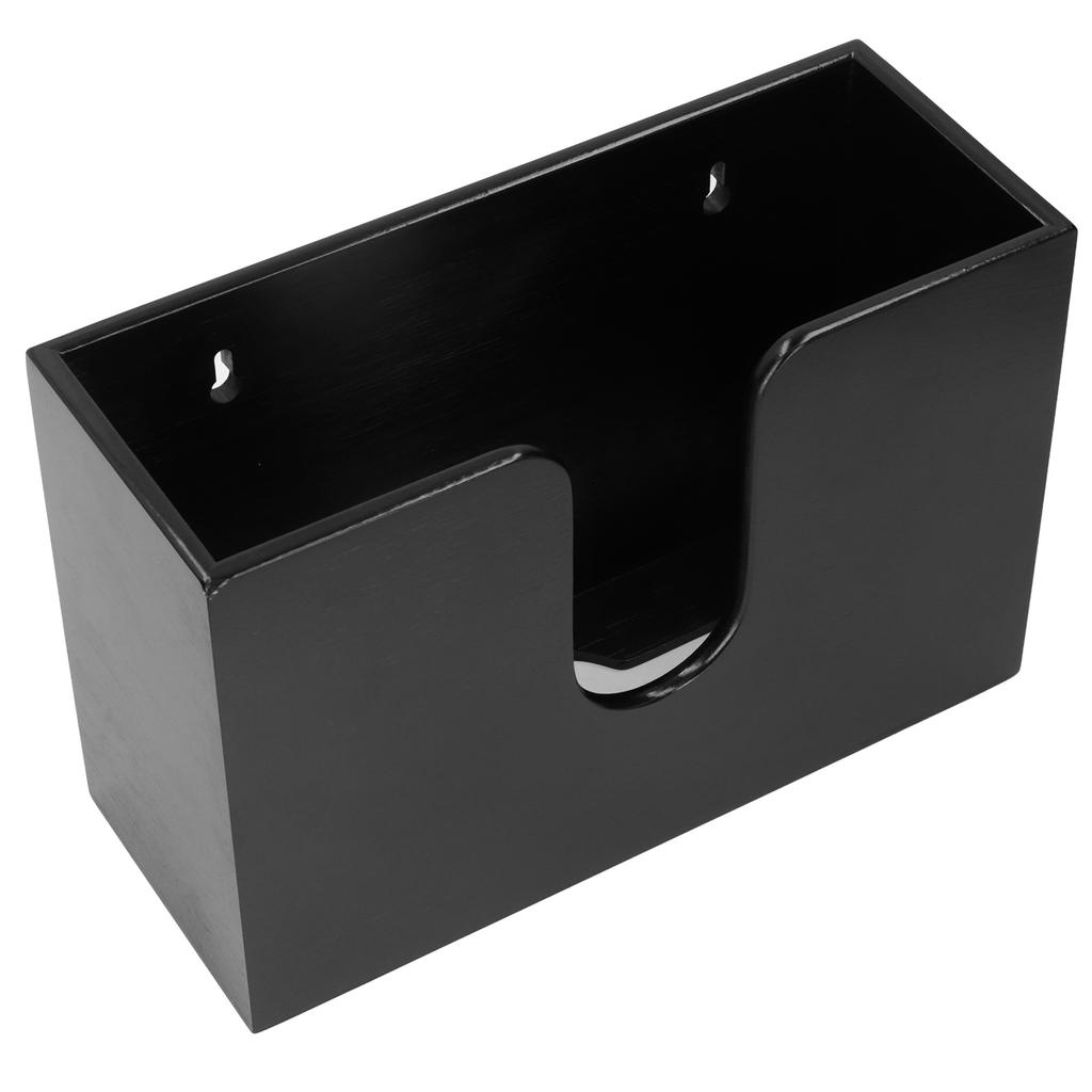 Bamboo Paper Towel Dispenser Countertop Wall Mounted Multifold Napkin Box for Bathroom