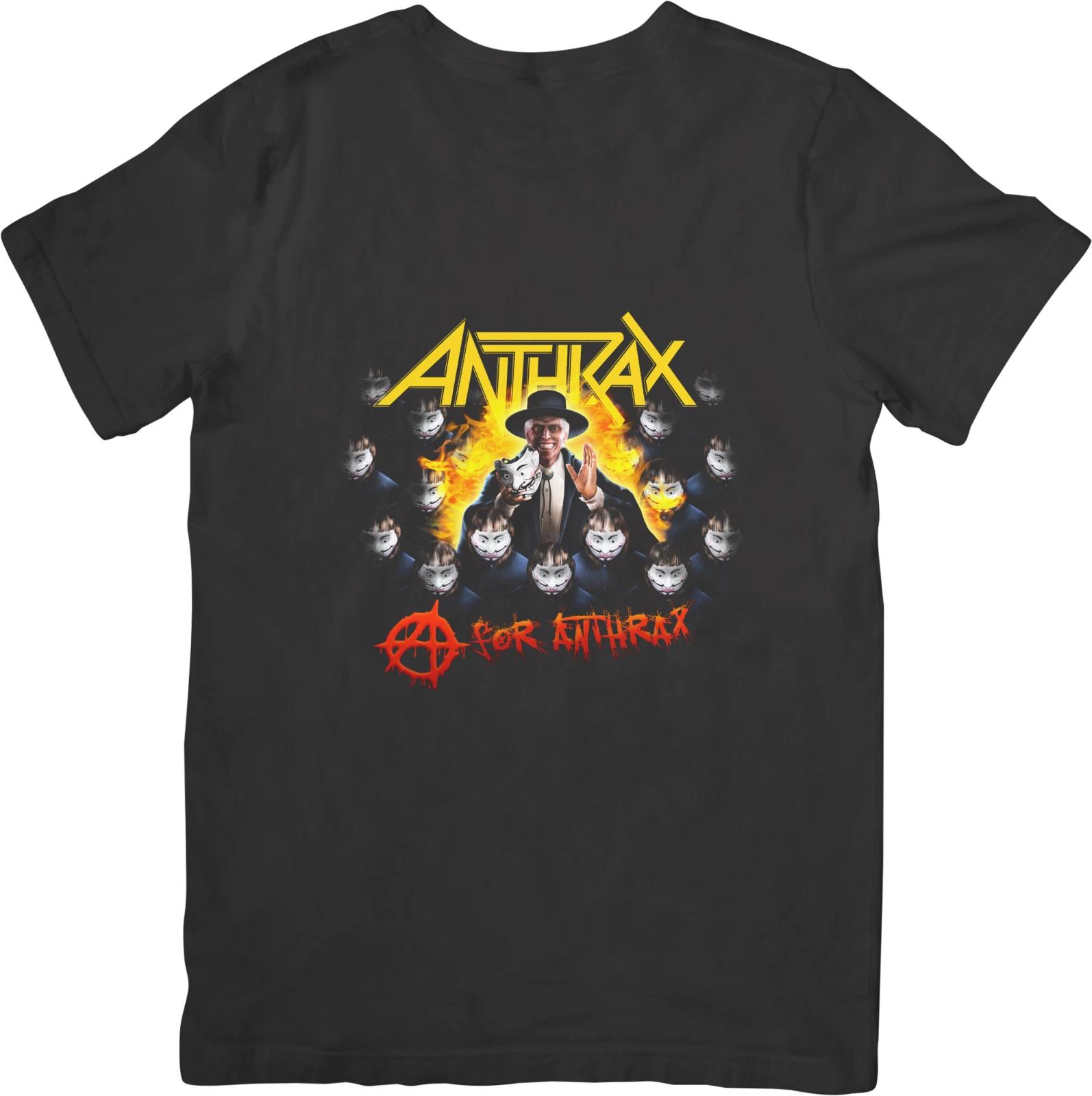 

Anthrax Music Unisex Fit for Men & Women Quality Cotton T-Shirt Black M
