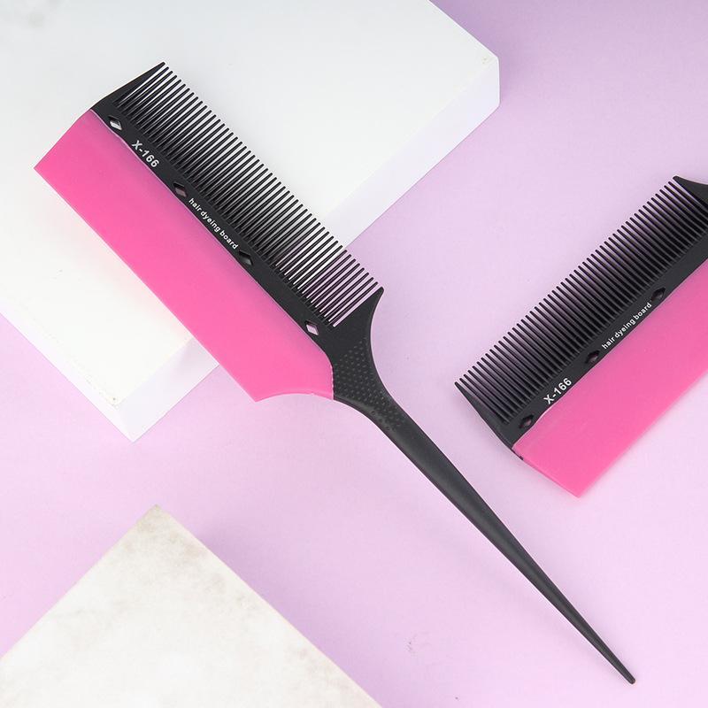 1 Pezzo Strumento per Colorazione Degradé da Salone Set Pennello Pettine per Tinte per Capelli 2 in 1 Per Meches Precise Pettine a Denti Fini Styling