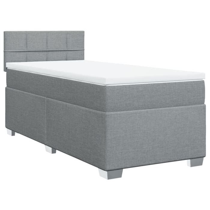 VidaXL Sommier à lattes de lit avec matelas Noir 100x200 cm Velours, lit, lit à plate-forme, lit à panneaux, meuble de 3286230