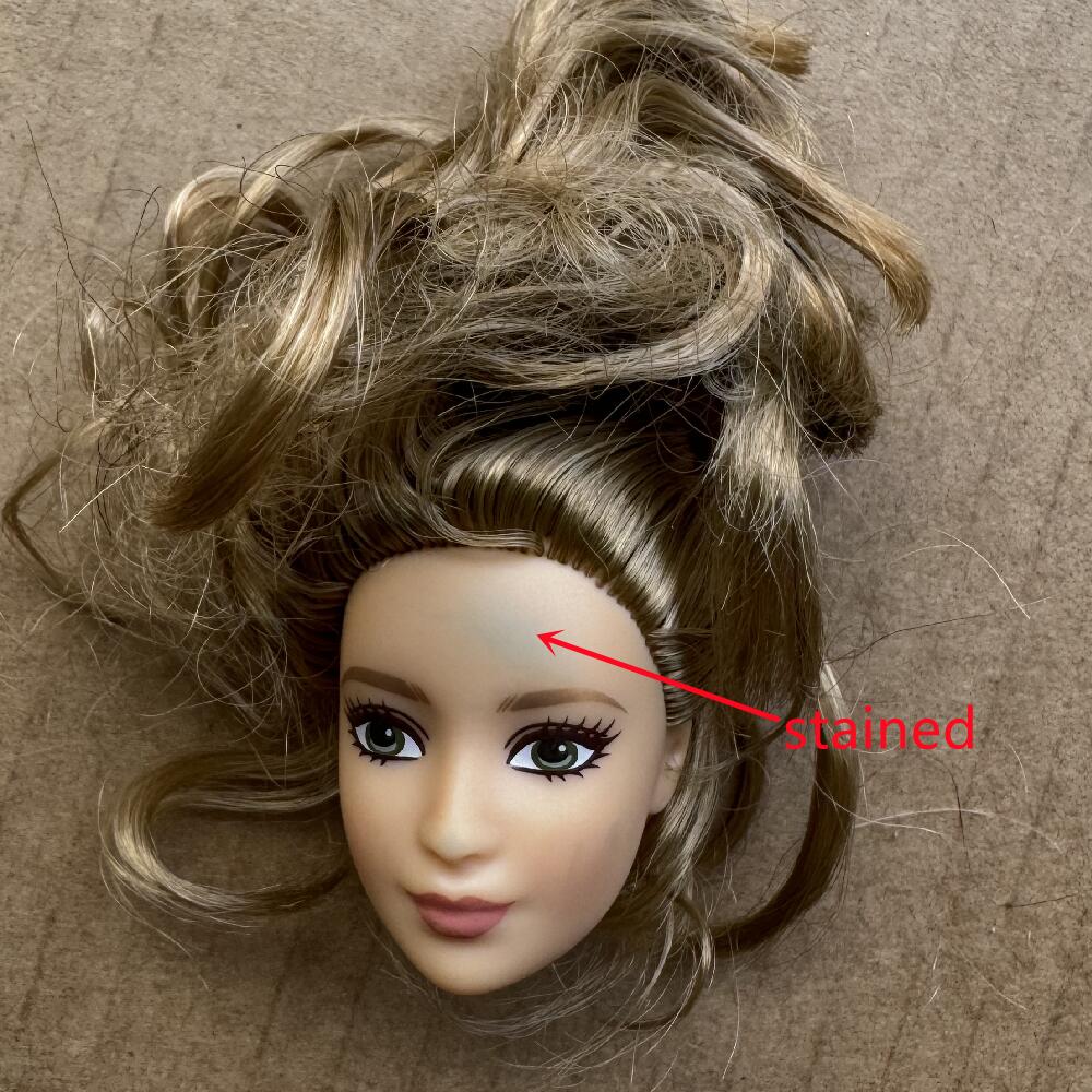 1/6 Doll Heads Rare Face White Beige Brown Skin Tone