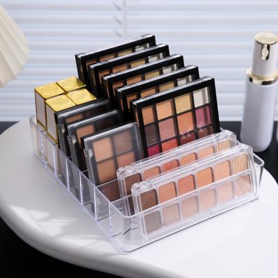 7 Grids Makeup Organizer Tray Storage Holder Large Capacity Transparent