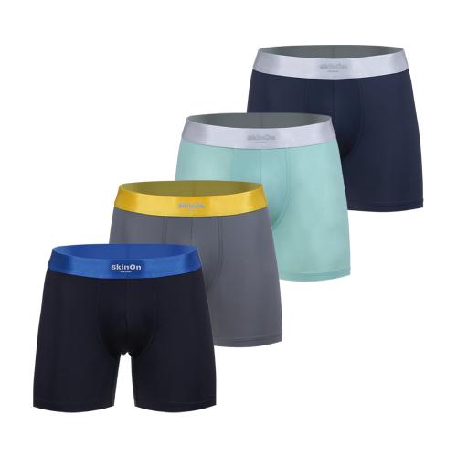 

[Skin on Manner] Men s Comfort Trunks [Mint, Black, Navy, Melange Grey 4-Pack] [Shipped from Korea] 100% Authentic Mint GRAY, Black Navy 2XL