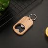 1 Pcs Accessories Easy Beer Bottle Opener Wooden Handle Bar Kitchen Party Favors Keychain