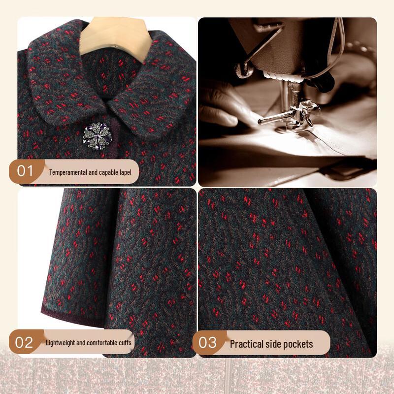 SIFONE Elegant Faux Mink Velvet Winter Coat
