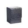 Fashion PU Leather Card Deck Box Flannel Collection Window Collection Box Game Card Organizer Children