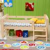 Solid Wood Children's Bed with Safety Railings