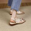 Nyári szandálok Női cipők Lapos talpú Női szandálok Valódi bőr cipők Rövid cipők nőknek