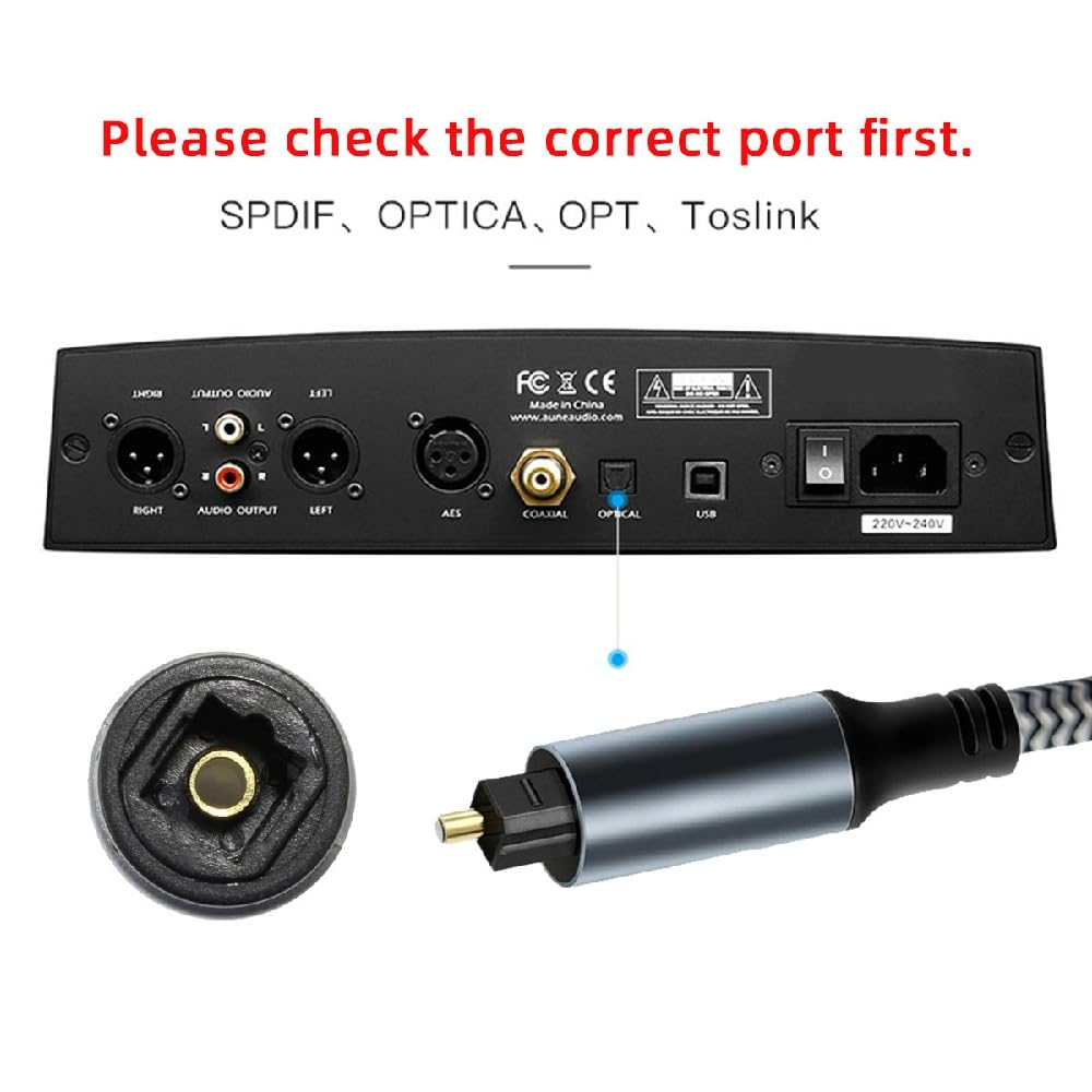 Cablecc USB2.0-A to Optical Audio Cable, USB A Male to Toslink Female Digital Optical Audio Cable (for LaptopDesktop, 20cm)