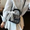 Korean Version of Fashion Plaid Bag Women's 2025 New High-end Casual Splicing Small Square Bag Simple and Versatile Messenger Bag