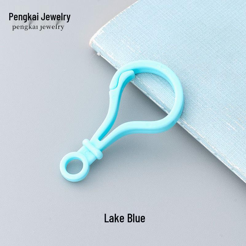 DIY Jewelry Accessories: Candy Color Plastic Buckle Set (Question Mark, Bag, Light Bulb, Gourd).