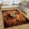 Ancient Nautical Chart World Map Compass Rug Carpet for Living Room Bedroom Decor,Floor Mat Non-slip Decoration for Sofa Doormat