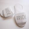 Fashion Wholesale Bride Shower Bride Wedding Decoration Bridesmaid Hen Party Spa Soft Slippers Ladies Bachelorette Party Supplies Gift