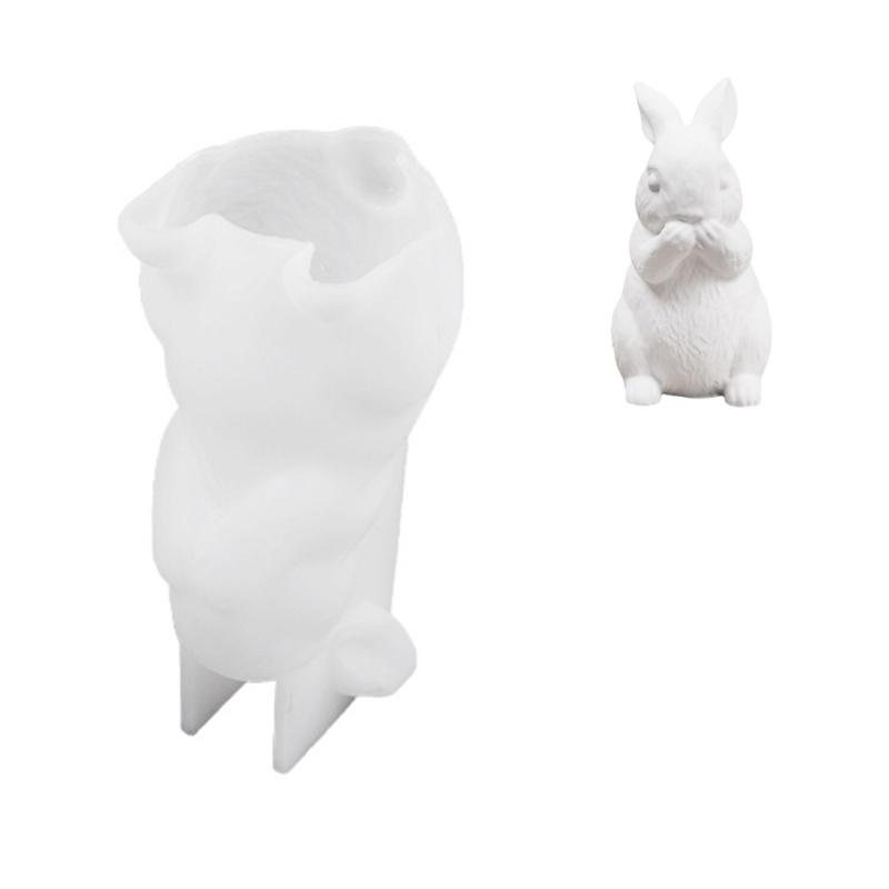 Practical Sturdy Silicone Mould Accessory for Rabbit Candle Holders Portable for Handmade Gifts and Home Accent