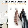 Heavy Duty Adhesive Towel Hook Stainless Steel Adhesive Hook Hanging Bathroom Kitchen Storage Holder Sticky Hooks Silver Hanger
