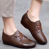 beef tendon sole leather shoes spring and autumn flat sole comfortable leather shoes women non-slip casual single shoes women