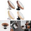 Espresso Lens Reflective Mirror Wooden Base Professional Stylish