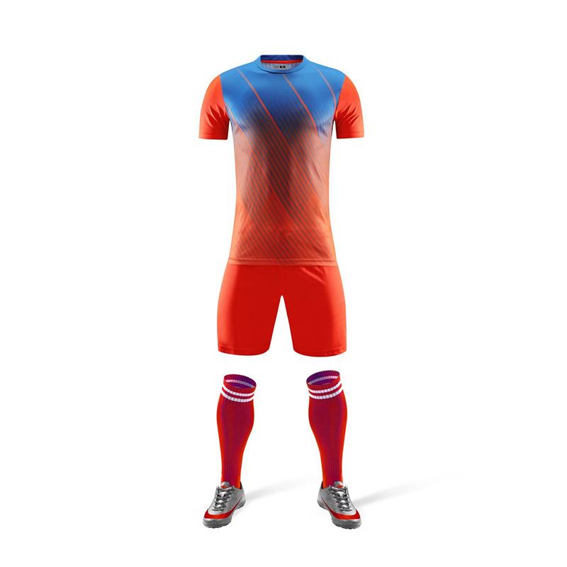 A jersey for delivery, children's group buying sports jerseys, printed numbers, short-sleeved football jerseys, sets, student game training