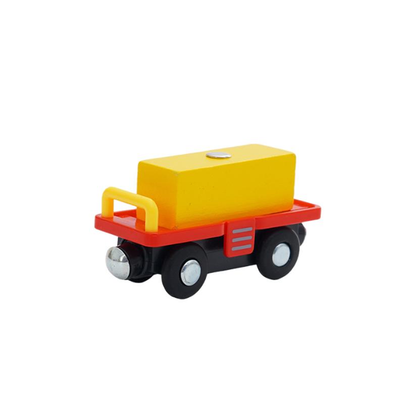 Plastic Inertial Police Car Engineering Vehicle Trailer Compatible with Wooden Thomas Train Track Toy