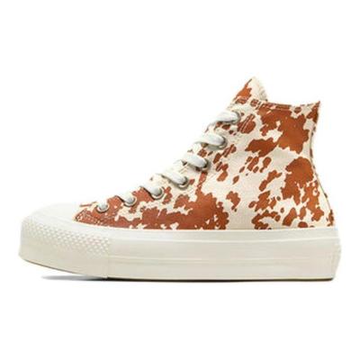 Chuck Taylor All Star Lift Platform High Zvierací Vzor Dámske Tenisky Hnedé Egret Zlaté A10141C