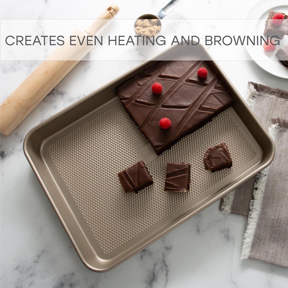 Pro Series Non-Stick Baking Pan with Diamond Base Carbon Steel Durable Kitchen Bakeware Sheet Cakes Cookies Roasting Vegetables