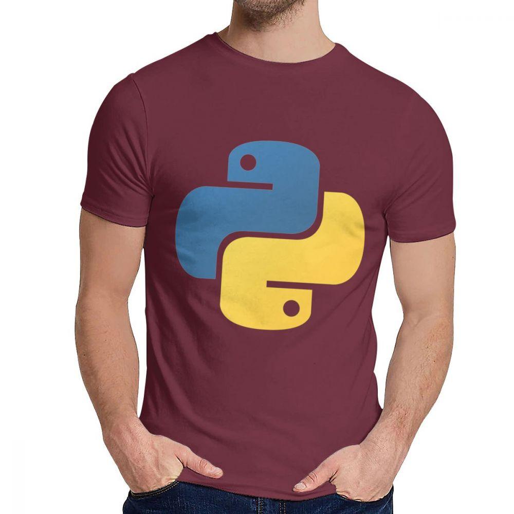 Graphic Python Programming Tee Shirt Men Custom Great T Shirt Crewneck