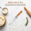 Food Grade Cake Spatula Stainless Steel Blade Palette Knife Durable Icing Spatula  Cake Decorating