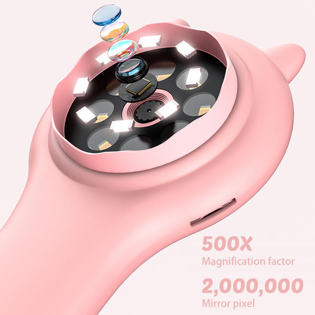 Tragbares digitales Handmikroskop mit 500-facher Vergrößerung für den Außenbereich für Kinder