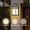 1/2/4/8 Solar Powered Outdoor Sensing Safety Light Strip Sensors with 3 Lighting Modes Suitable for Garden Fences and Courtyards