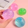 Glitter Dumpling Sugar Stress Ball Clear Steamed Bun Squeeze Fidget Toy Stretchy Decompression Simulation Dough Ball Desk Toy