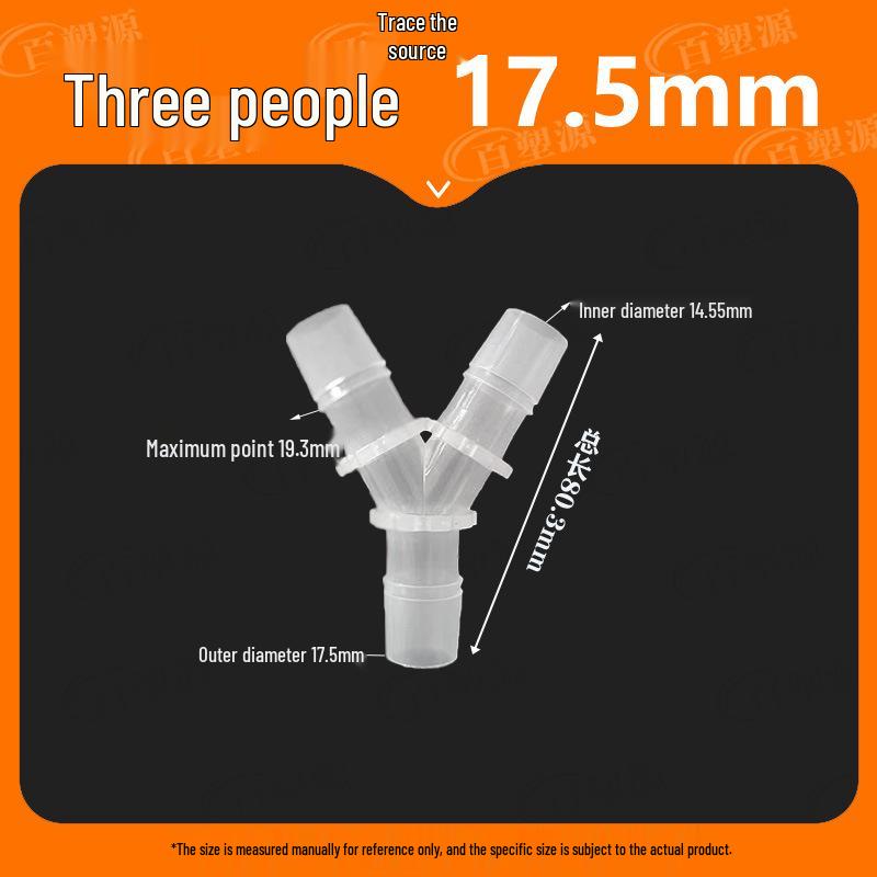 Y-Type Tee Barb Hose Connector for Water and Oxygen