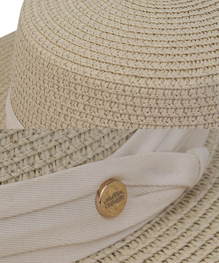 Yunibeosyeolkemiseuteuli Sweet Beige Flat Panama Hat Panama Hat
