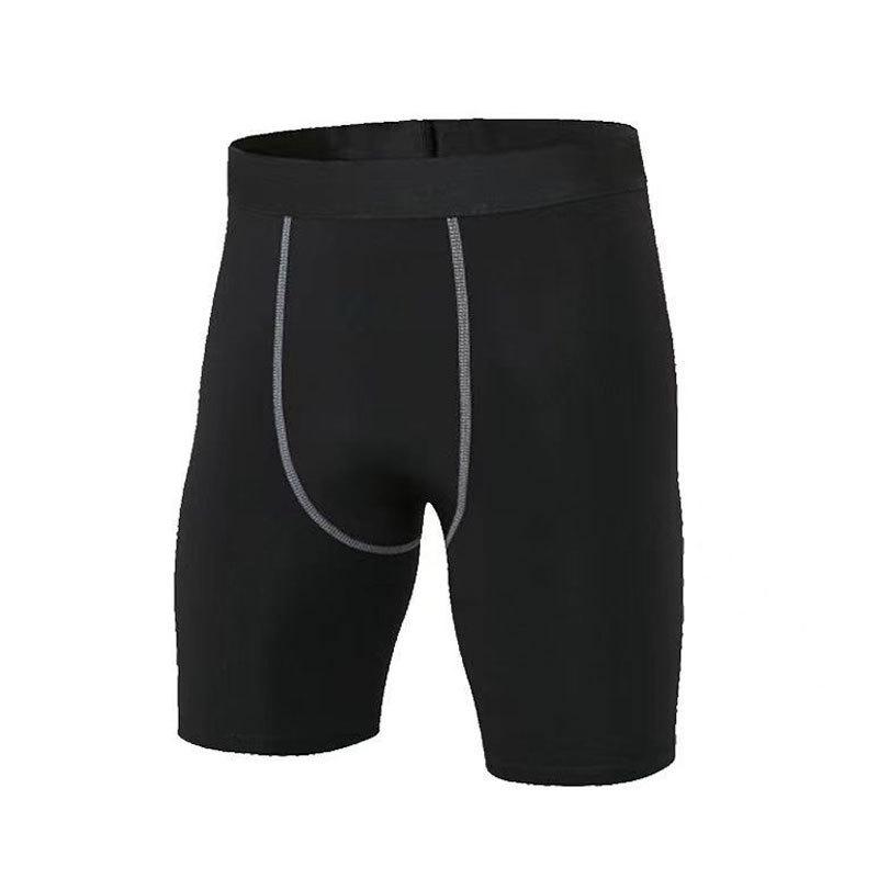 Men's Fitness Basketball Sweat-Wicking Quick-Dry High-Elasticity Compression Shorts