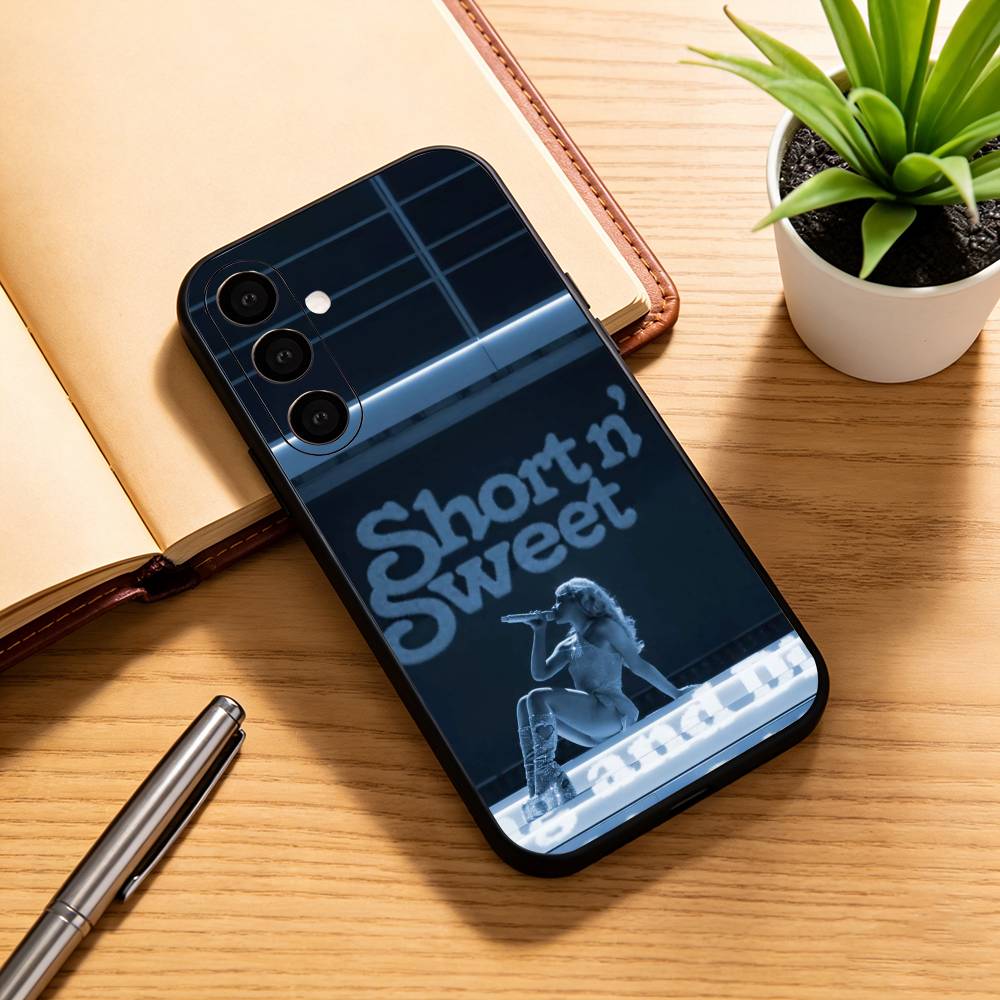 S-Sabrina C-Carpenter Phone Case For Samsung Galaxy A73,A72,A71,A70,A53,A52,A51,Others Soft Black Cover