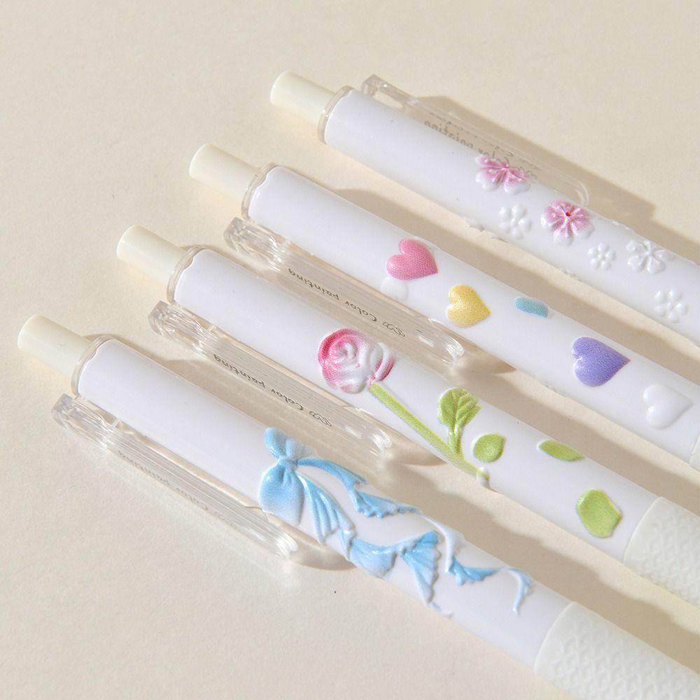 Full Needle Tube Writing Pen 0.5mm Pressing Pen Journaling Pen Gel Pen  Office Use