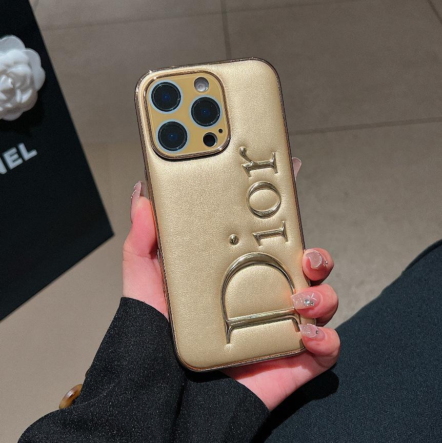 

High-End Embossed Phone Case for iPhone 14/15/16 Pro Max/17 Air 11