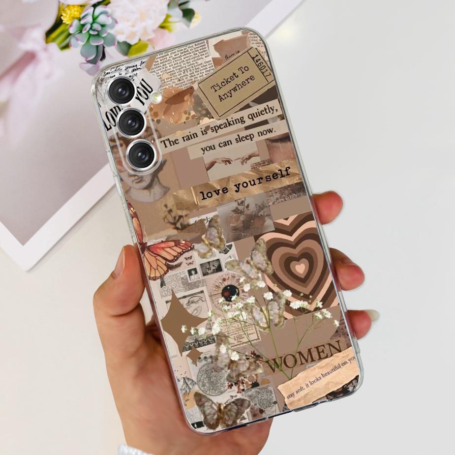 For Samsung Galaxy A14 5G Case M14 Colorful Painted Cover Soft Slim Phone Case For Samsung A14 A 14 Galaxy M14 Back Cover Bumper