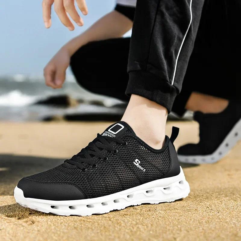New Mens Sneakers Comfortable Men'S Casual Shoes Soft Breathable Quick-Drying Male Running Shoes Light Zapatillas De