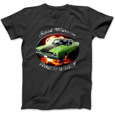 69 1970 1972 70 Plymouth Roadrunner Muscle Cars T-Shirt Sweatshirt Hoodie for Men Women Kids Made In Canada Black