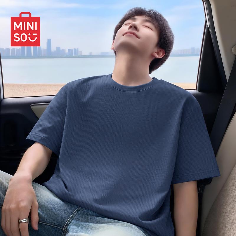 MINISO Men s Quick-Dry Breathable Short Sleeve T-Shirt L