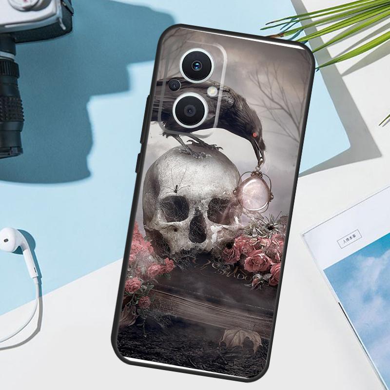 The Raven Halloween Cover For OPPO Reno 12F 11F 13F 14F 8T 7 8 Lite 10 11 12 13 14 OPPO Find X9 X8 X6 X5 Pro Case