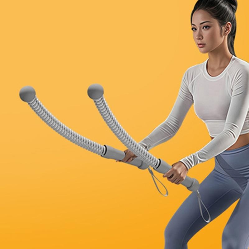 2Pcs Strength Training Rod Light Weight Muscle Building Cord Bicep Tricep Strengthener Sports Fitness Equipment