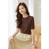 Srcr Women's 100% Merino Wool Short Sleeve Knit Tee