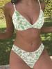 European and American Animal Print Sexy Two-Piece Bikini Set for Women - Trendy Fashion Swimwear