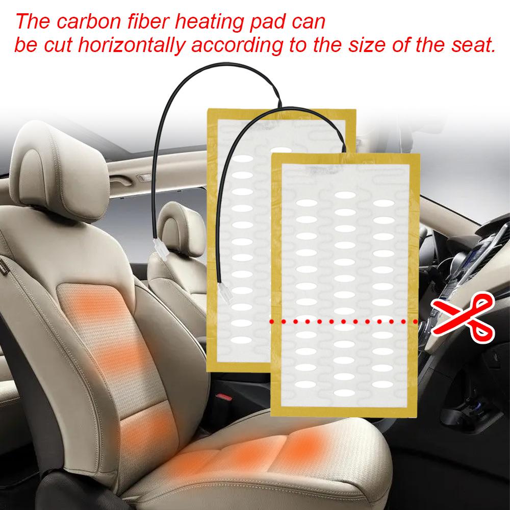Alloy Wire/Carbon Fiber Heating Pad Car Seat Heater Kit Fit 2 Seat 3-level Switch For Toyota Camry Corolla RAV4 LEVIN Highlander