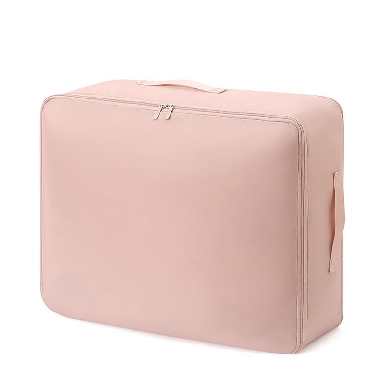 

Современная простая стеганая сумка для хранения из ткани Оксфорд для одеял Pink L