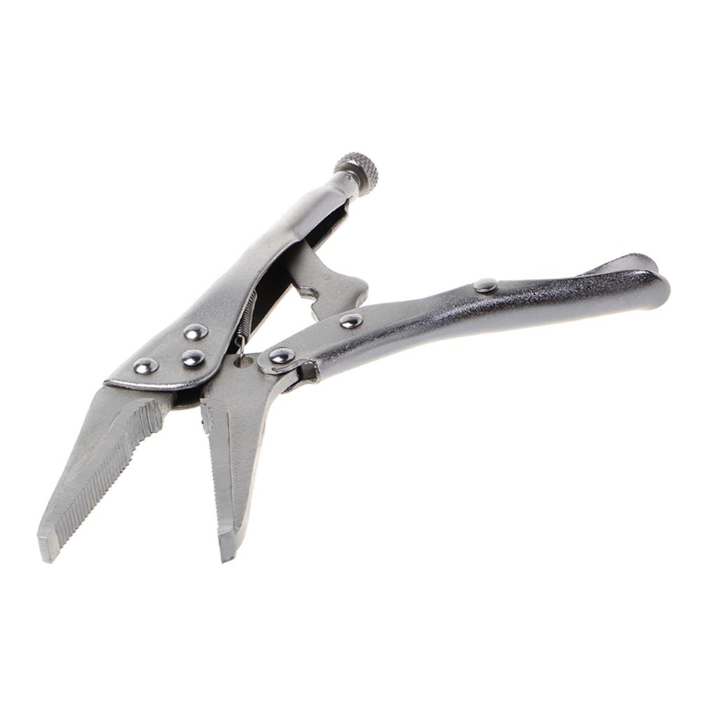 6.5Inch Locking Pliers Long Needle Nose Pliers Lock Vise Grip Clamp Hand Tool Squeeze Action And Trigger Release Re-positioning