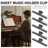 1-5PCS/Pack Portable Music Sheet Page Holder Clip Versatile Use File Sorting Book Magazine Clamps Home Office Daily Supplies ZYF