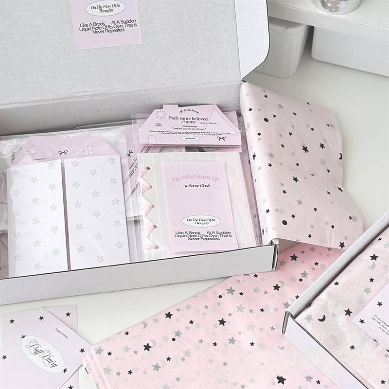 10 Blatt INS Seidenpapier Schleife Sydney Papier Handgeschöpftes Papier Geschenkpapier für Weihnachten Hochzeit Geburtstag DIY Basteln