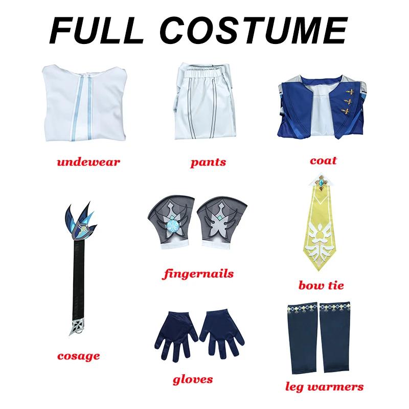   Mika Cosplay Costume Game  Mika Wig Uniform Clothes Halloween Carnival Party Costumes for Man Woaman